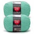 thumbnail image 1 of Red Heart® Comfort® #4 Medium Acrylic Yarn, Mint 16oz/454g 867 Yards (2 Pack), 1 of 4