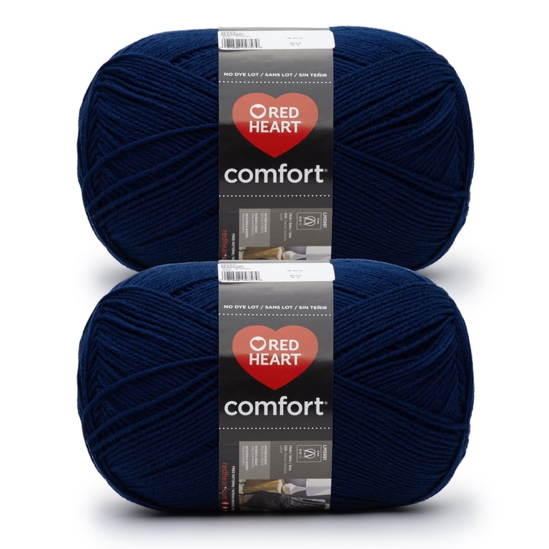 Red Heart® Comfort® #4 Medium Acrylic Yarn, Navy Blue 16oz/454g