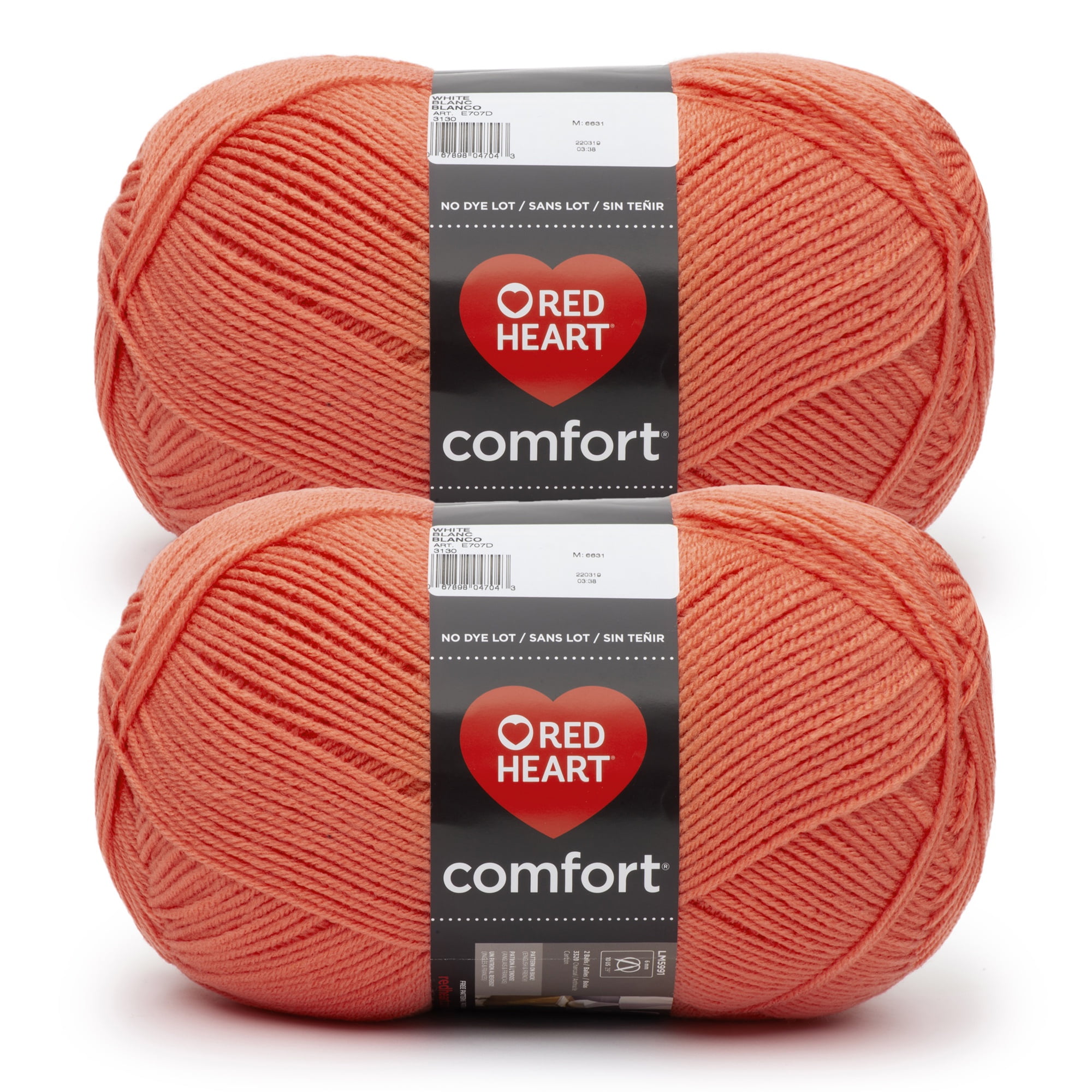 Red Heart® Comfort® 4 Medium Acrylic Yarn, Papaya 16oz/454g 867 Yards