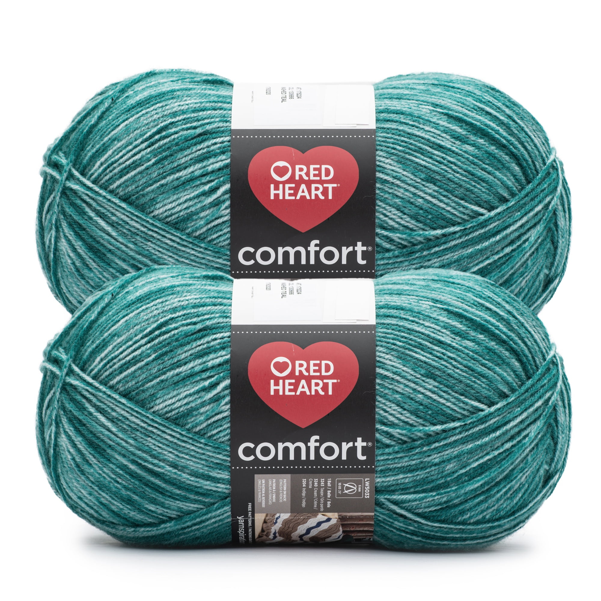 Red Heart® Comfort® #4 Medium Acrylic Yarn, Washed Teal 12oz/340g
