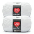 thumbnail image 1 of Red Heart® Comfort® #4 Medium Acrylic Yarn, White 16oz/454g 867 Yards (2 Pack), 1 of 4
