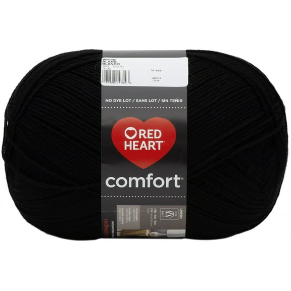 Red Heart Comfort Yarn-Black