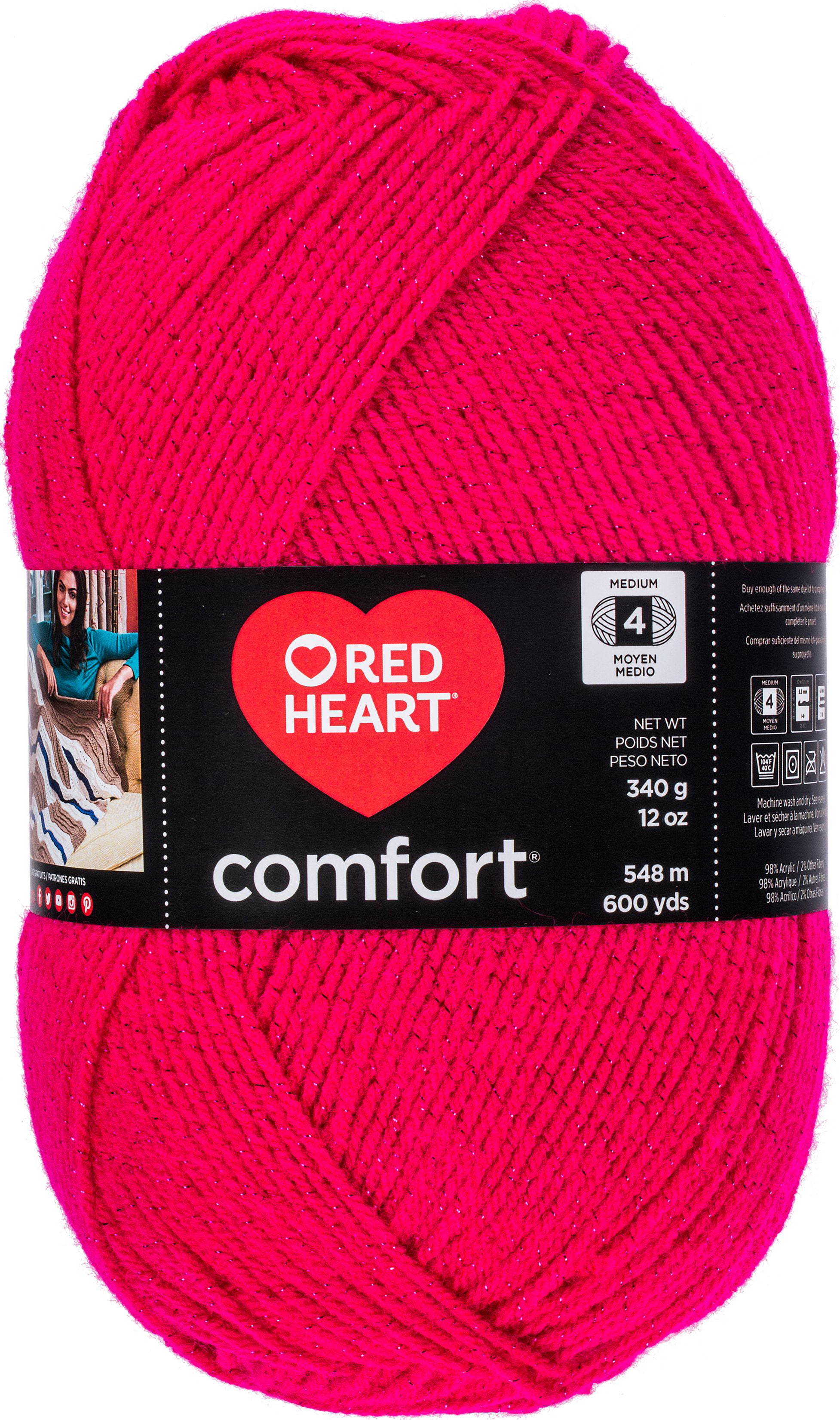  RED HEART Comfort Yarn-Black Fleck