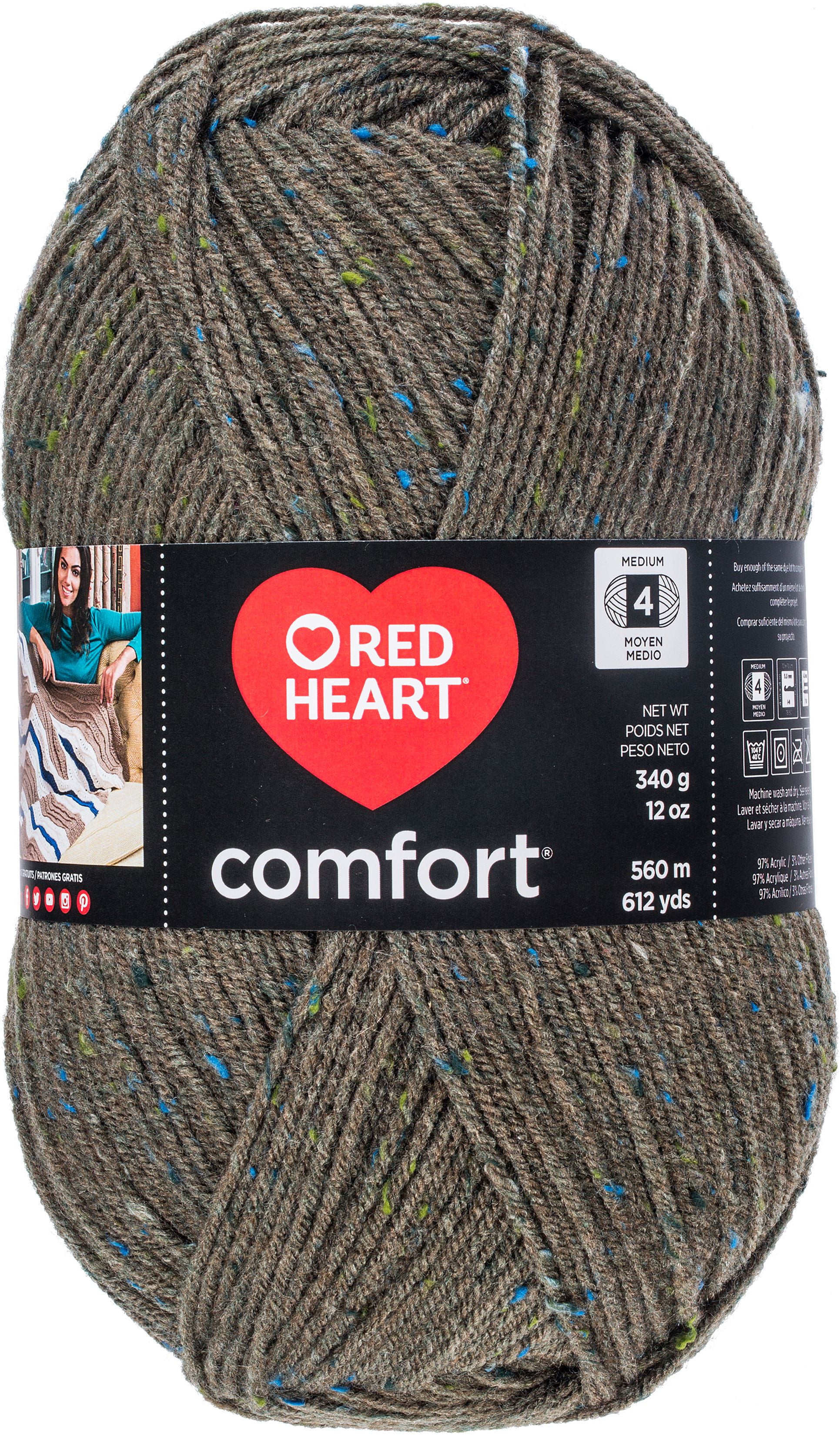 Red Heart Comfort Golden Yellow Yarn - 1 Pack of 16oz/454g - Acrylic - 4 Medium (Worsted) - 867 Yards - Knitting/Crochet