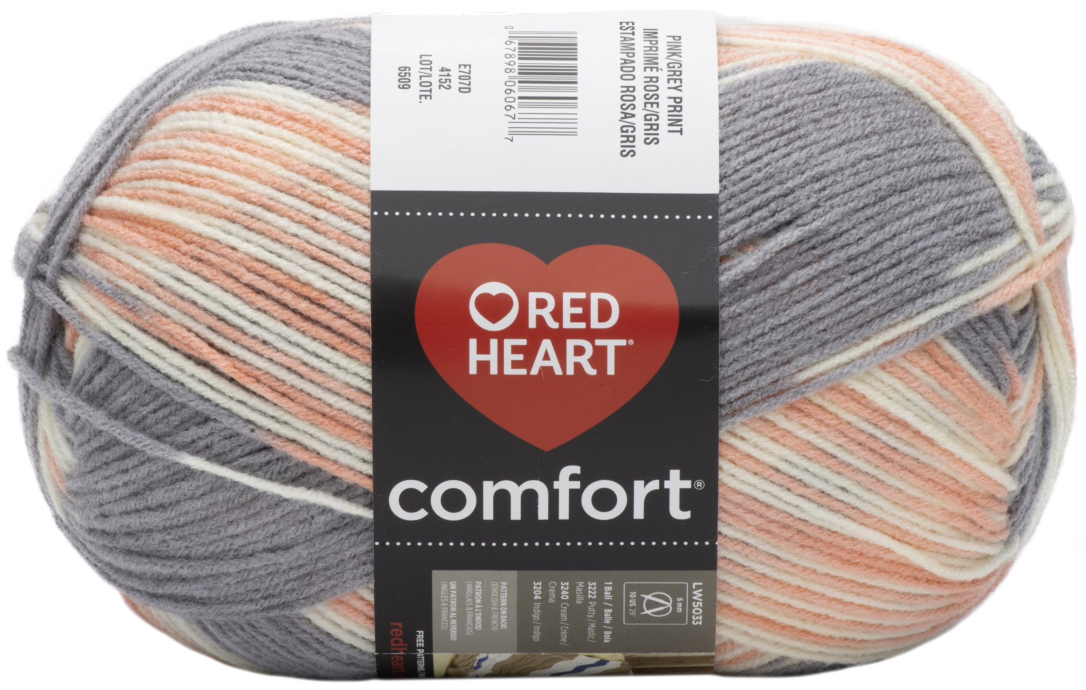 Red Heart Comfort Yarn-Mints Print 