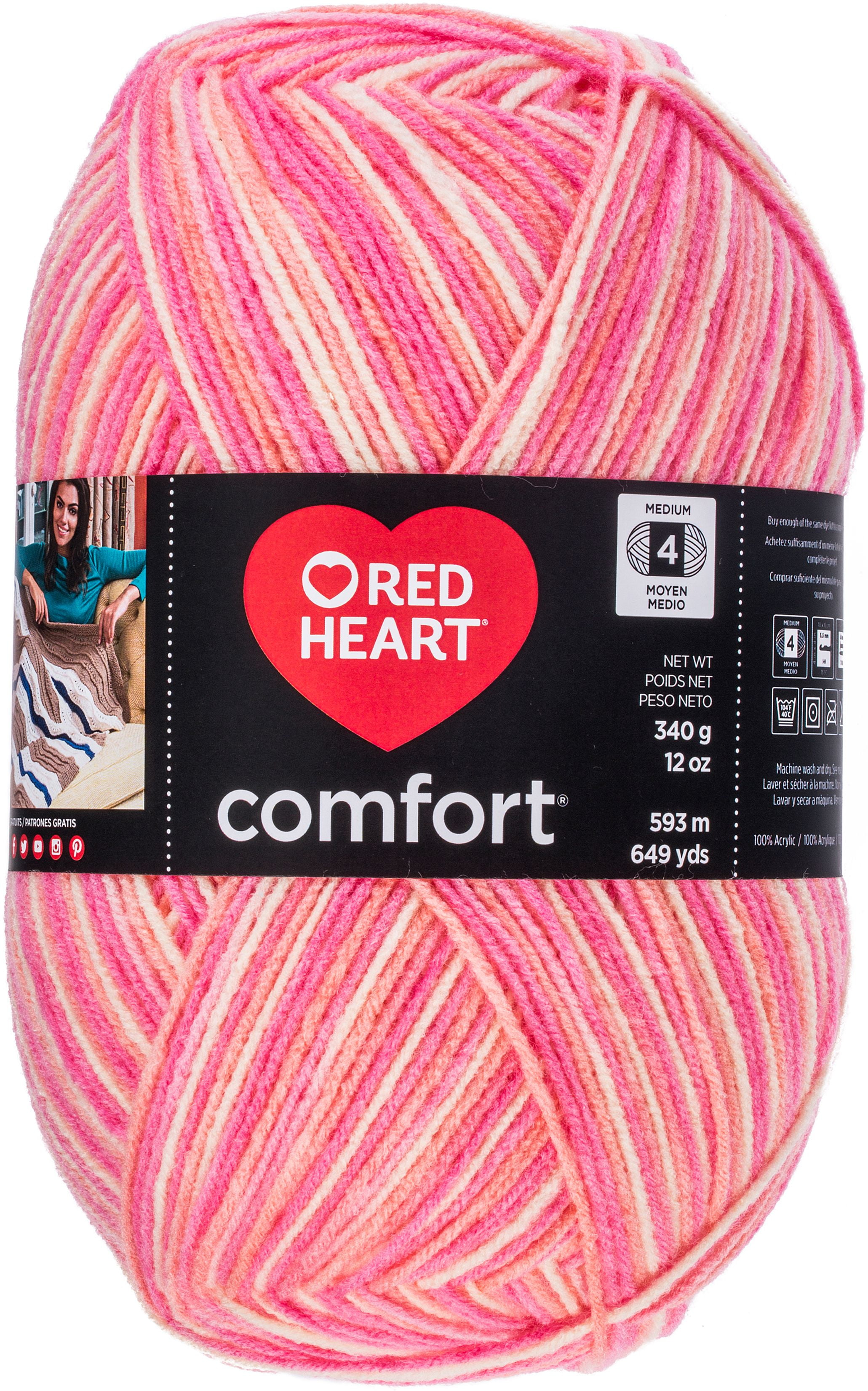 Red Heart Comfort YarnPinks Print