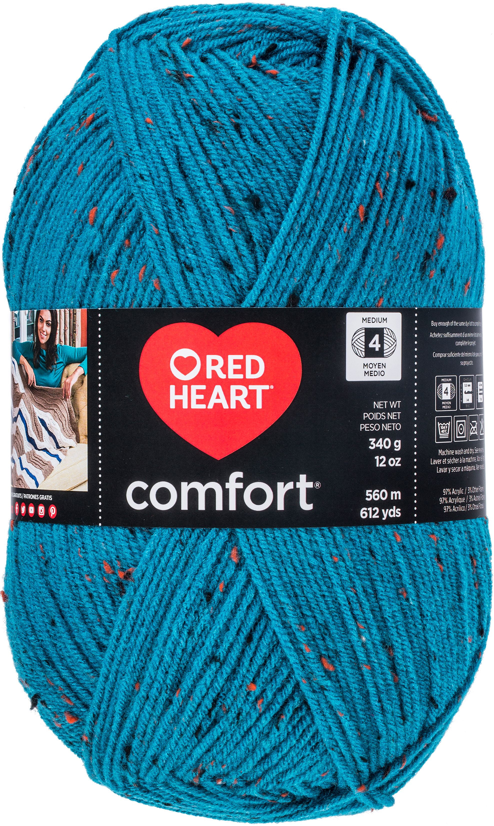 Red Heart Comfort YarnTeal Fleck