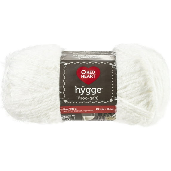 Red Heart Hygge Yarn 8oz-Snow
