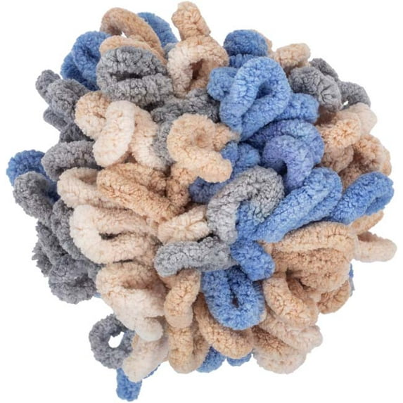 Red Heart E884-9104 Yarn Loop - It-Beige & Blue Bayou