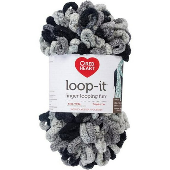 Red Heart E884-9314 Loop it Yarn - School of Rocks