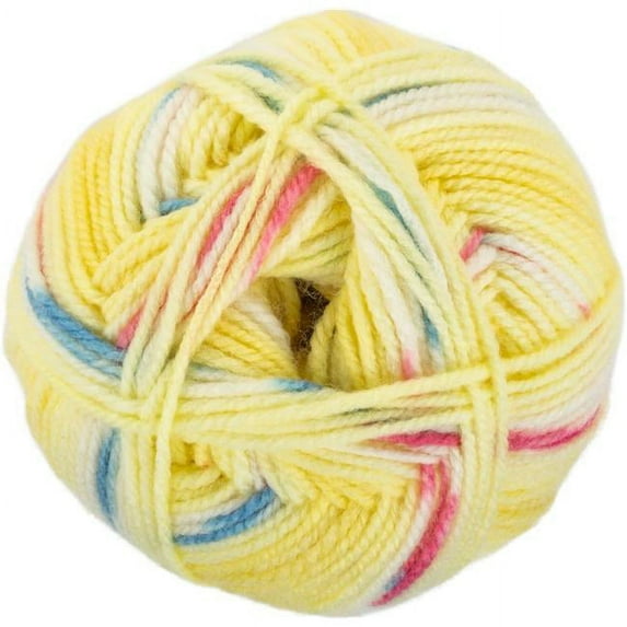 Red Heart E896-9727 Hugs & Kisses Yarn - Daffodil