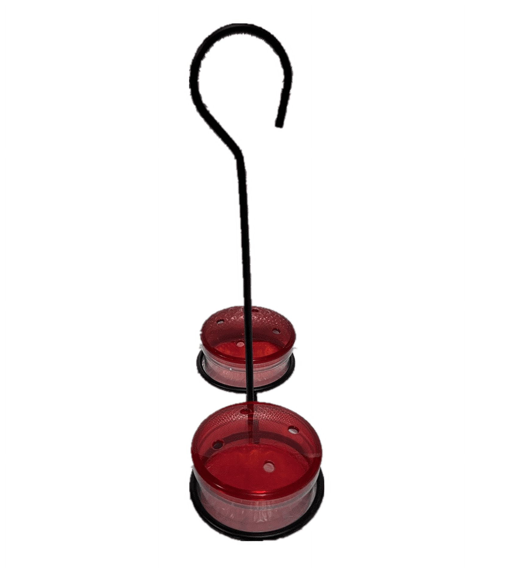 Red Heart Feeder Red Double Ring Feeder Hanging Red Hummingbird Birdie Fruit Feeder Lovebird