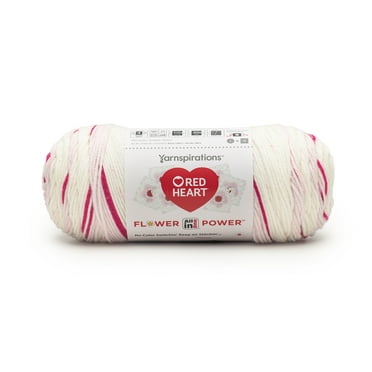 Red Heart Flower Power All-in-One Yarn, 250g, 417 yards, Cherry Blossom