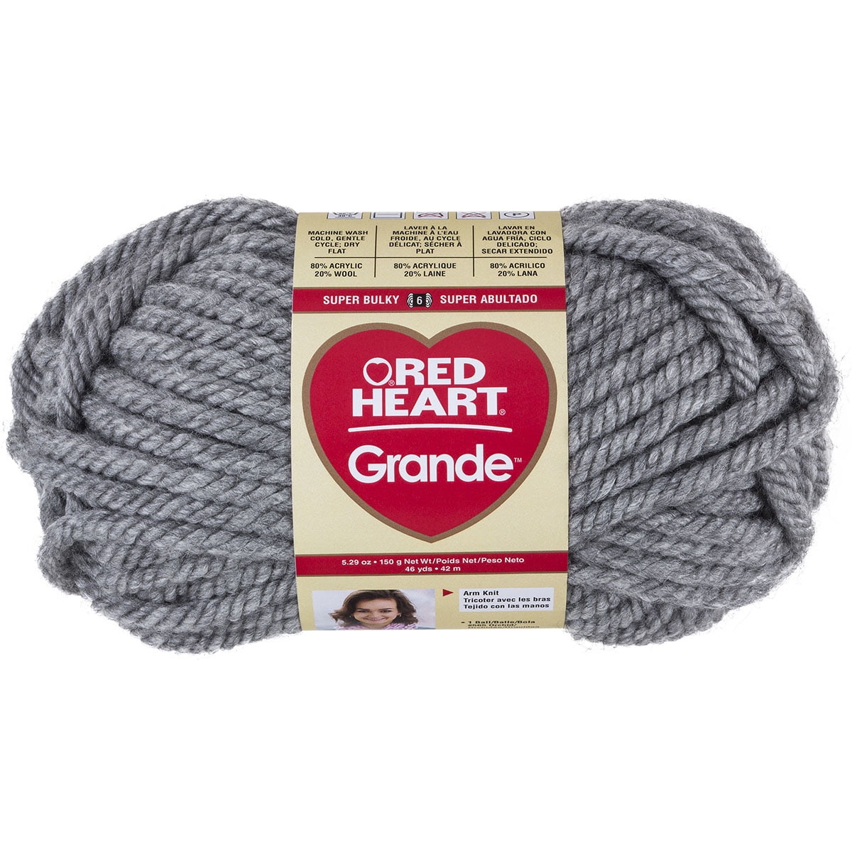 Red Heart Grande Yarn Foggy