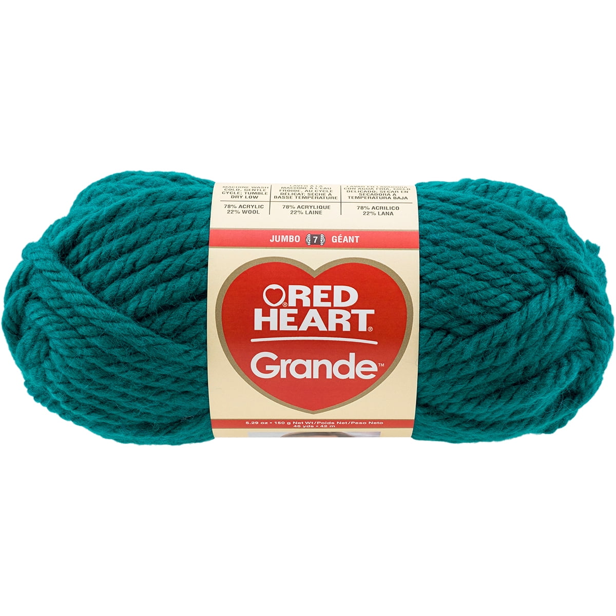Red Heart Grande YarnTeal, Pk 3, Red Heart