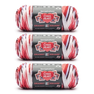 Red Heart® Bitty Stripes™ #4 Medium Acrylic Yarn, 10oz/283g, 515
