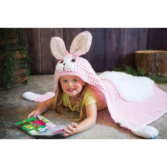 Red Heart Hooded Rabbit Blanket Yarn