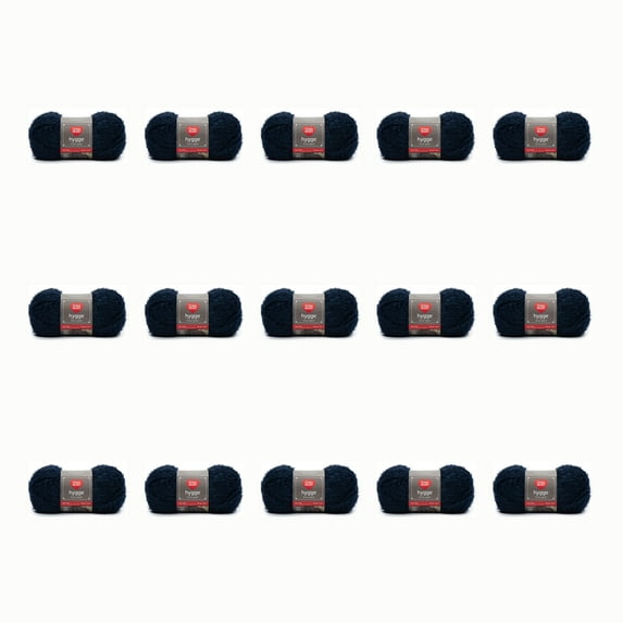 Red Heart Hygge Bulky Acrylic Nylon Indigo Yarn, 132 yd (15 Pieces)