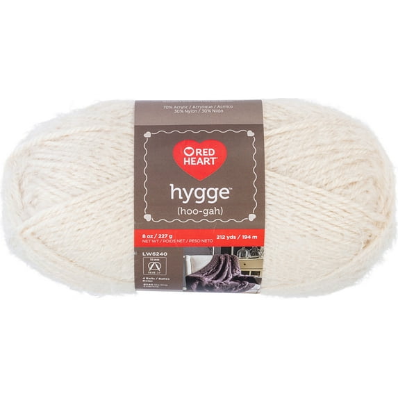 Red Heart Hygge Yarn 8oz-Pearl