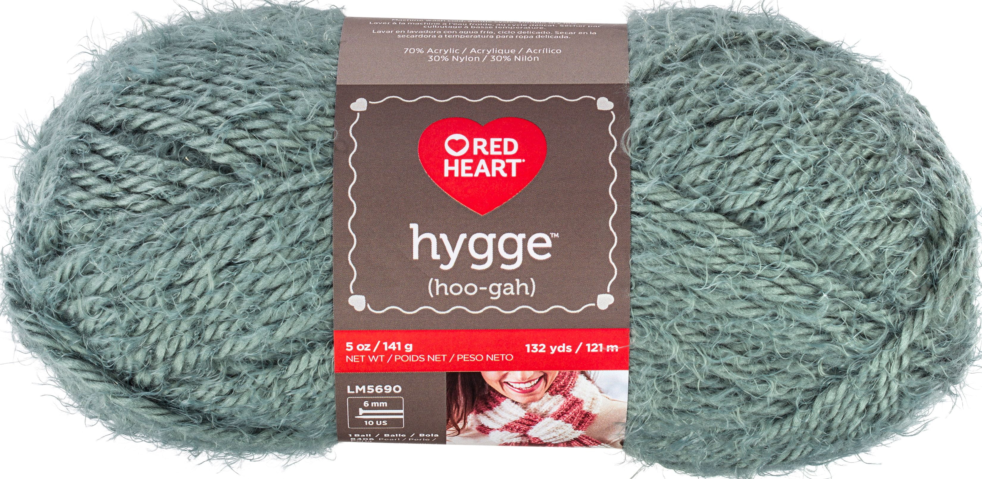 Red Heart Hygge Yarn, Aloe, 5oz(141g), Bulky, Acrylic 