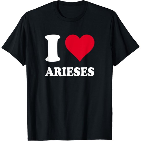 Red Heart I Love Aries T-ShirtI Heart Arieses100% cotton