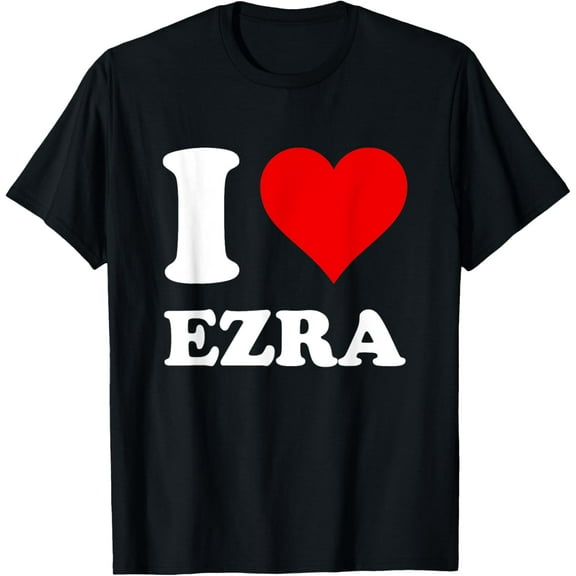 Red Heart I Love Ezra T-Shirt