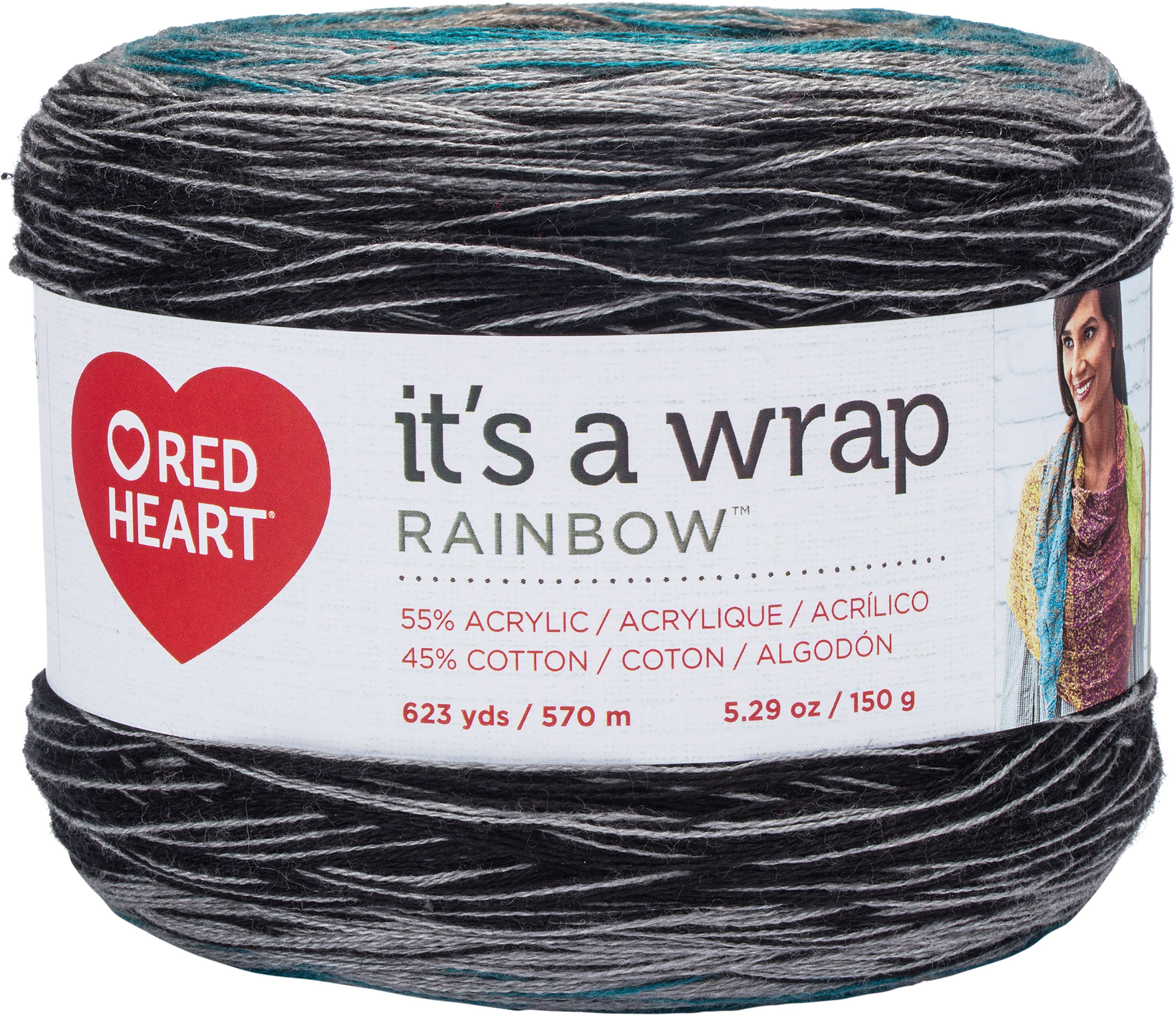 Red Heart It's A Wrap Rainbow Yarn - Couture
