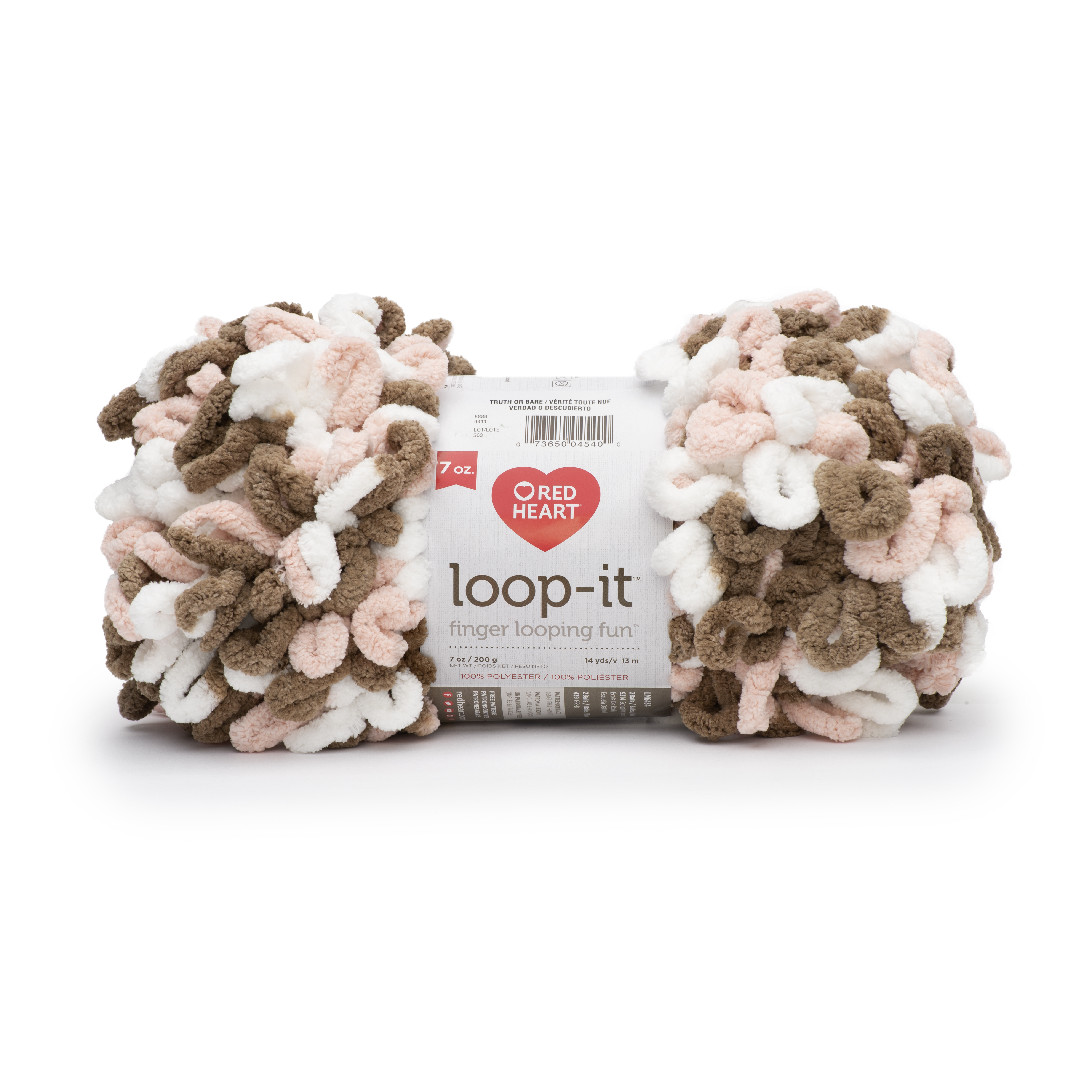 Red Heart Loop-It Yarn, (200g/7oz), Truth Or Bare - Walmart.com
