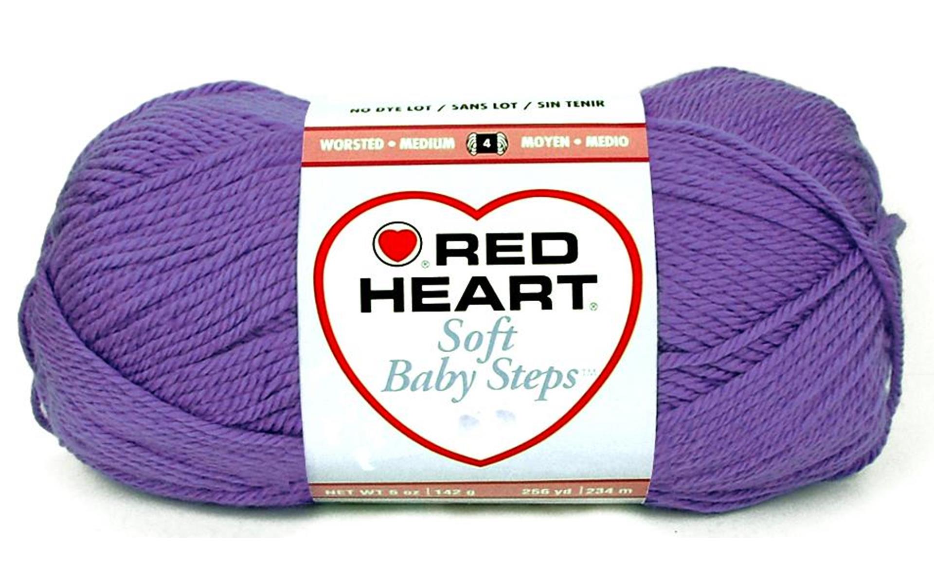 Red Heart Soft Baby Steps Yarn-Light Grape - Walmart.com