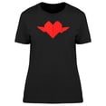 thumbnail image 1 of Red Heart Paper Origami T-Shirt Women -Image by Shutterstock, Female Small, 1 of 2