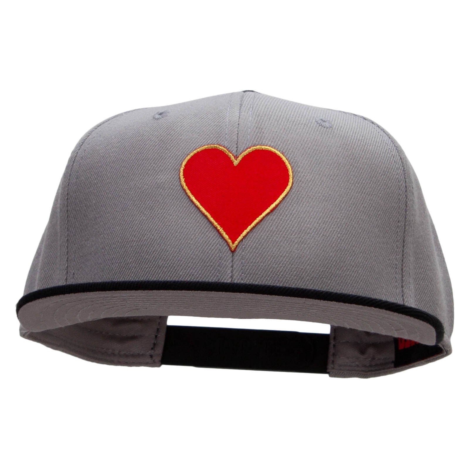 Black & Red Heart Logo Cap - Stylish Snapback Shoe Palace SP x Keith Haring Heart Snapback Mens Hat Black  main image 2