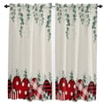 thumbnail image 1 of Red Heart Plaid Love Curtains Home Decor Living Room Kitchen Balcony Room Window Curtain Bedroom Patio Decoration, 1 of 7