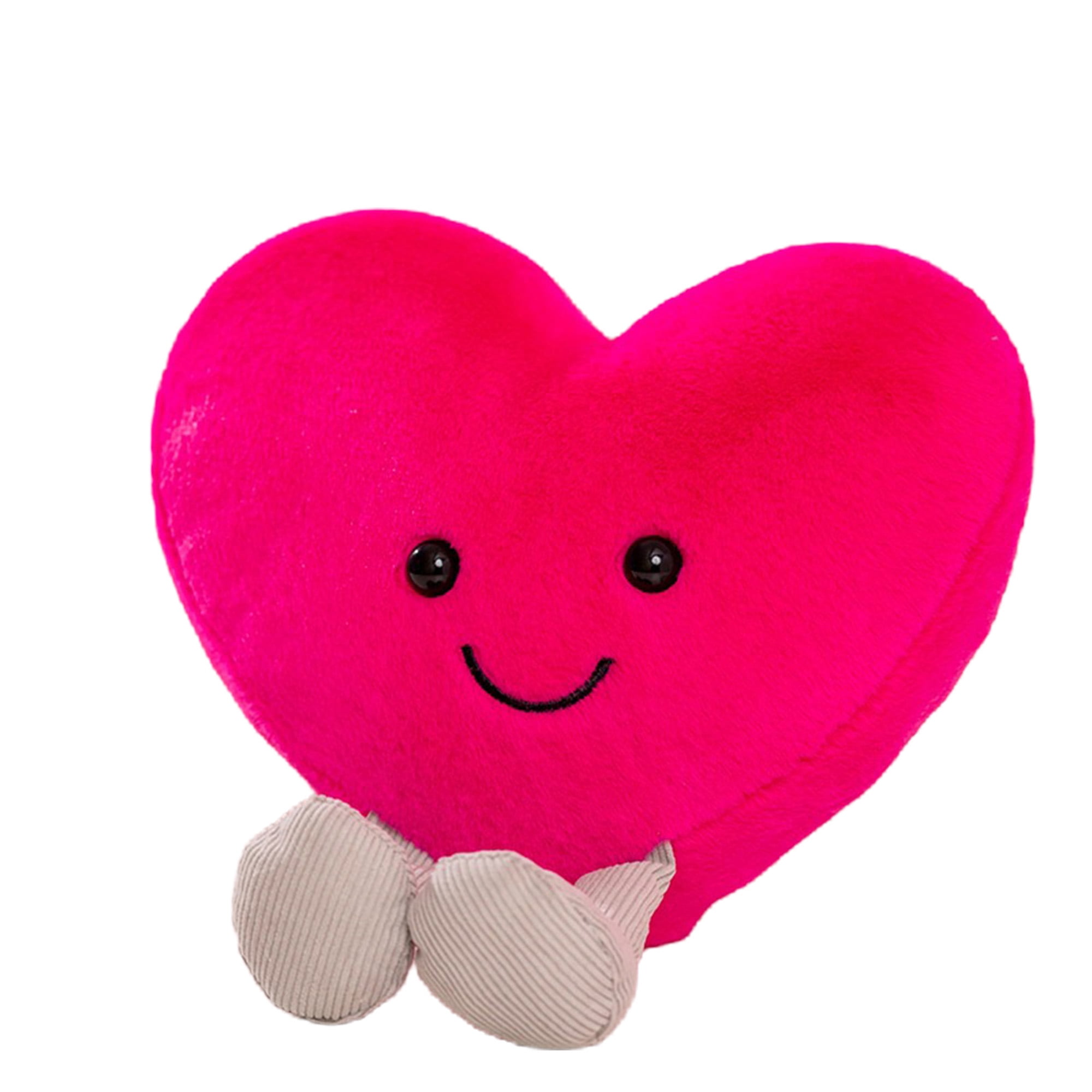 Red Heart Plush Toys, Love Heart Pillow Plushies Stuffed Figure Gifts