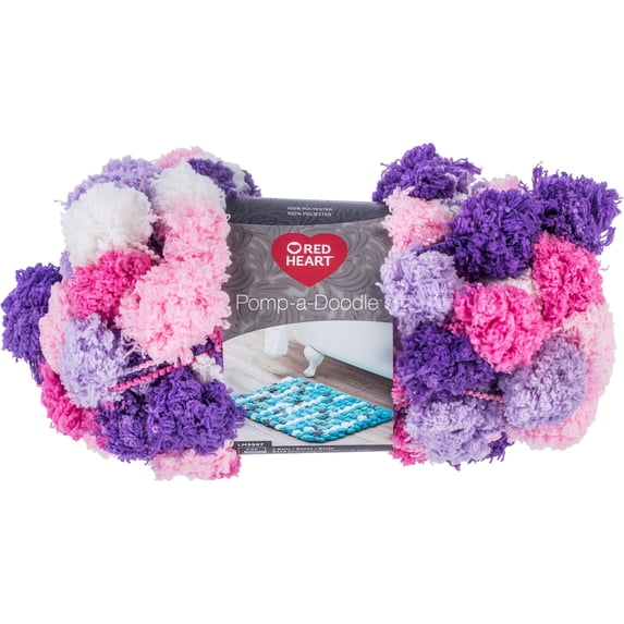 Red Heart Pomp-a-Doodle Yarn-Cotton Candy