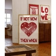 thumbnail image 1 of Red Heart Preppy Poster Trendy Aesthetic Home Decor Y2K Cute Wall Art Girly College Dorm Posters Love Heart Print Funky Room Decor Wall Art, Modern Wall Decor, 8x12 UNFRAMED, 1 of 2