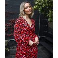 thumbnail image 1 of Red Heart Print Empire Waist Midi Dress, 1 of 5