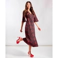 thumbnail image 1 of Red Heart Printed Midi Dress, 1 of 7