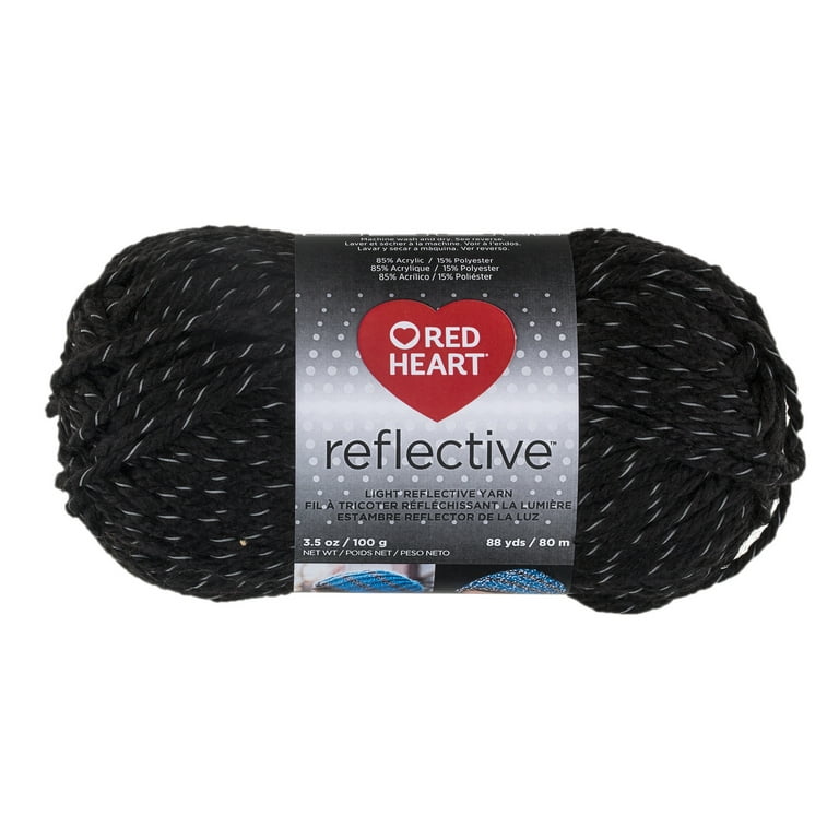 Trying out this reflective yarn that reflects light back for better vi