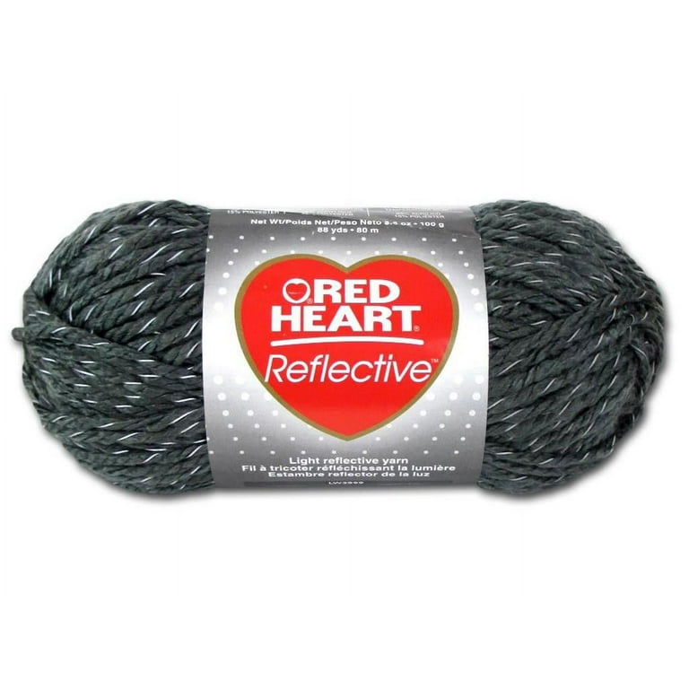 Red Heart Reflective Grey Yarn, 88 Yd.