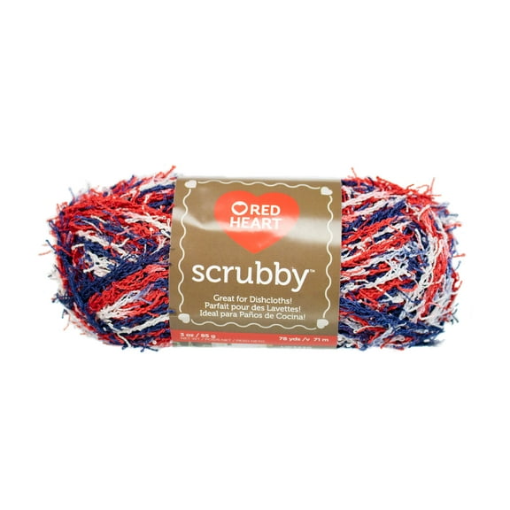 Red Heart Scrubby Yarn – Multiple Colors – 100% Polyester – Knit and Crochet
