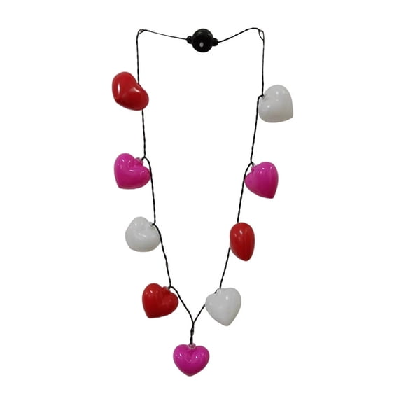 Red Heart-Shaped LED String Lights, 37.8in Valentines Day Decorative Lights, Colorful Light String for Home Bedroom