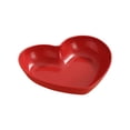 thumbnail image 1 of Red Heart-Shaped Plates – 2-Pack Plastic Dessert & Snack Trays for Cakes, Fruits, Party Celebrations, Valentine’s Day Tableware,S, 1 of 5