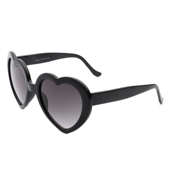 Red Heart-Shaped Sunglasses - Bold Color Frame UV400 Festival Party Romantic Fashion Shades