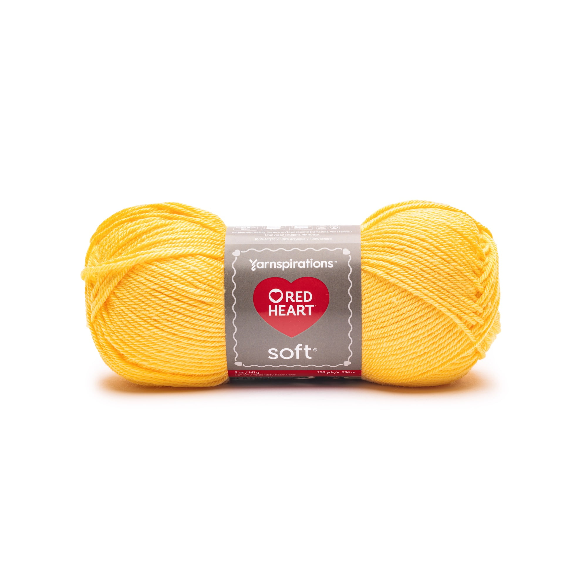 Red Heart® Soft™ #4 Worsted (Medium) Acrylic Yarn, Daffodil 5oz/142g 256 Yards