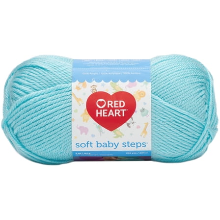 Red Heart Soft Baby Steps Yarn-Aqua