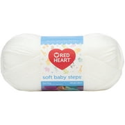 Red Heart Soft Baby Steps Yarn-White -E746-9600