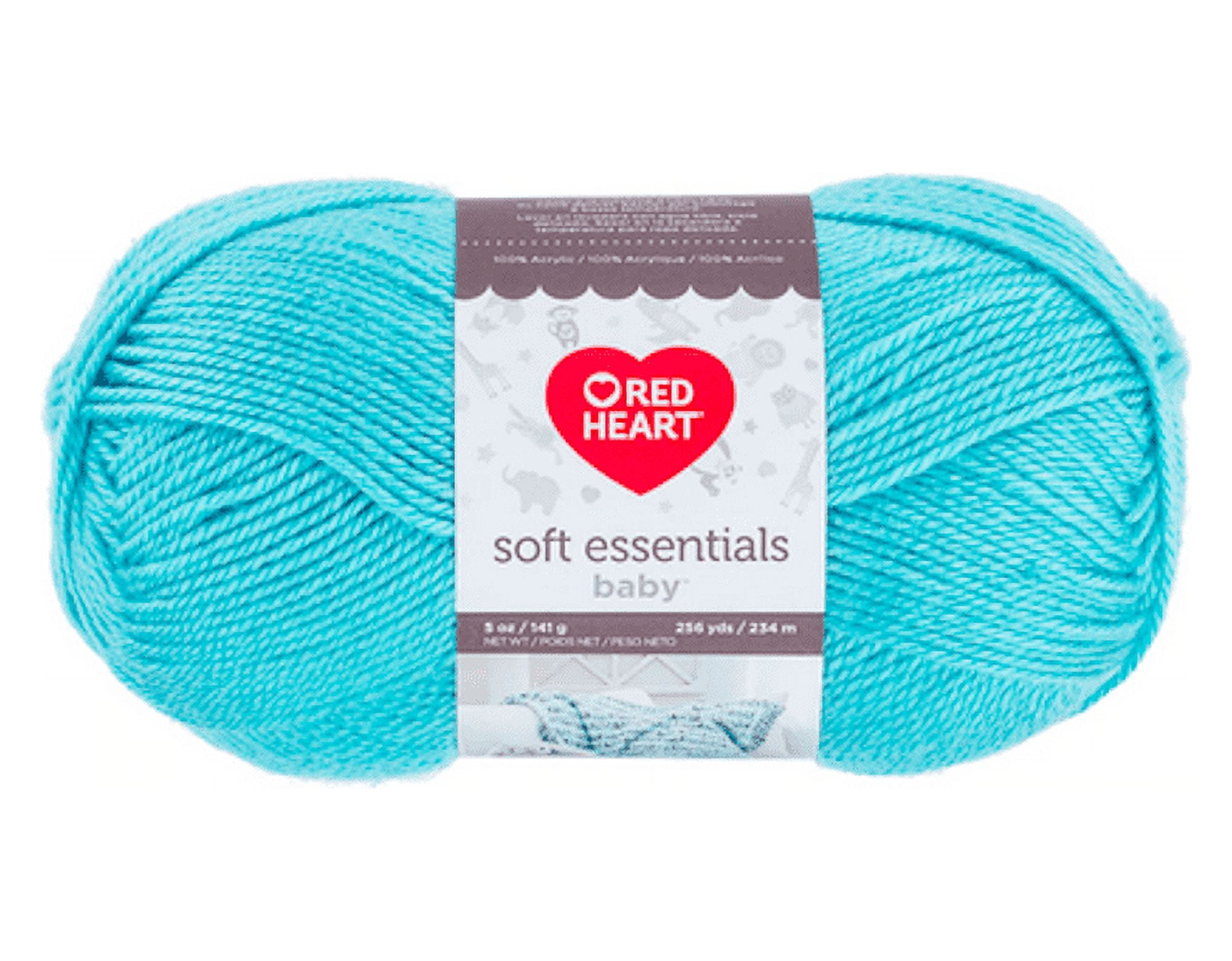 Red Heart Soft Essentials Baby Aqua Sky Knitting & Crochet Yarn