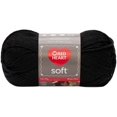 Red Heart Soft Yarn Black 1 Pack of 1 Skein