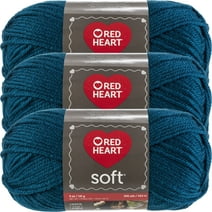 Red Heart Soft Yarn -Teal, Multipack Of 3