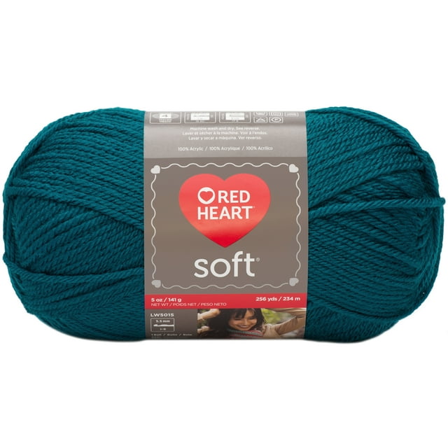 Red Heart Soft Yarn-Teal